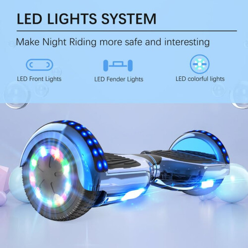 RCB RCB Hoverboards for Kids and Adults 65 inch Hoverboards with Bluetooth  Spe 2