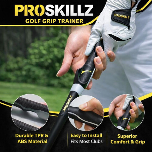 PROSKILLZ UK PRO Golf Grip Trainer Right-Handed I Clip-On Hand 1