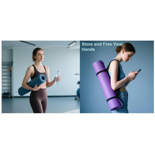 Riarbronee Yoga Mat Carrying Strap Sling，Adjustable Loops for all Mat 2