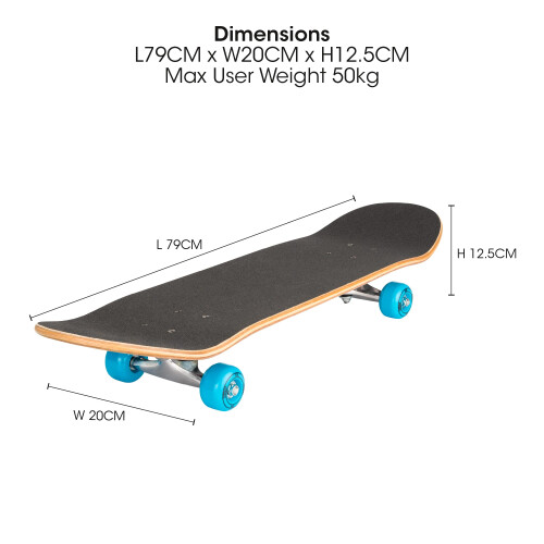 Xootz Xootz Complete Skateboard, 31" x 8", Chompers Double Kick Skateboard 2