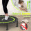 ZCMHAXJ Foldable Mini Trampoline, 40" Rebounder Trampoline for Adults 4