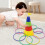 Cone Ring Toss Game for Kids, Heavy-Duty Plastic, 8 Rings 4