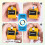 SDARMING Colour Counters Tally 4dight Clicker Counter ABS Handheld Counters 4