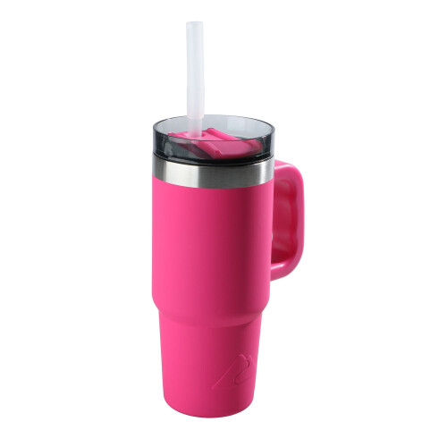 Trail 18oz isoleret rustfrit stålkrus med håndtag i pink 2