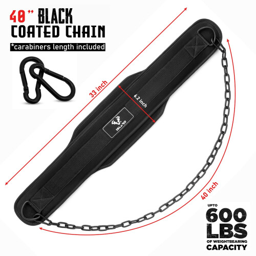 Islero Weight Lifting Belt Dip Belt for Back Support, Lifting Belt 1