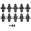 10 stk. dryppvanningskoblinger med mothaker, 1/2" til 1/4" 3