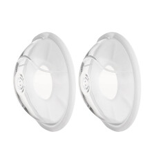 Breast Milk Collector Set, 2pcs Wearable Silicone Milk Saver Cups for Breastfeeding, Leak‑Proof 30ml