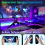 (Star and Moon) Wireless Controller Joy Con for Nintendo Switch Gamepad with RGB Joystick 4
