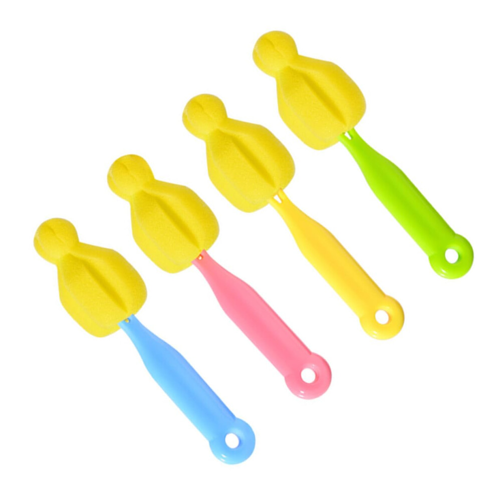 12pcs Baby Bottle Nipple Brush Set with Soft Sponge and Pacifier Cleaning Brushes for Newborn Care