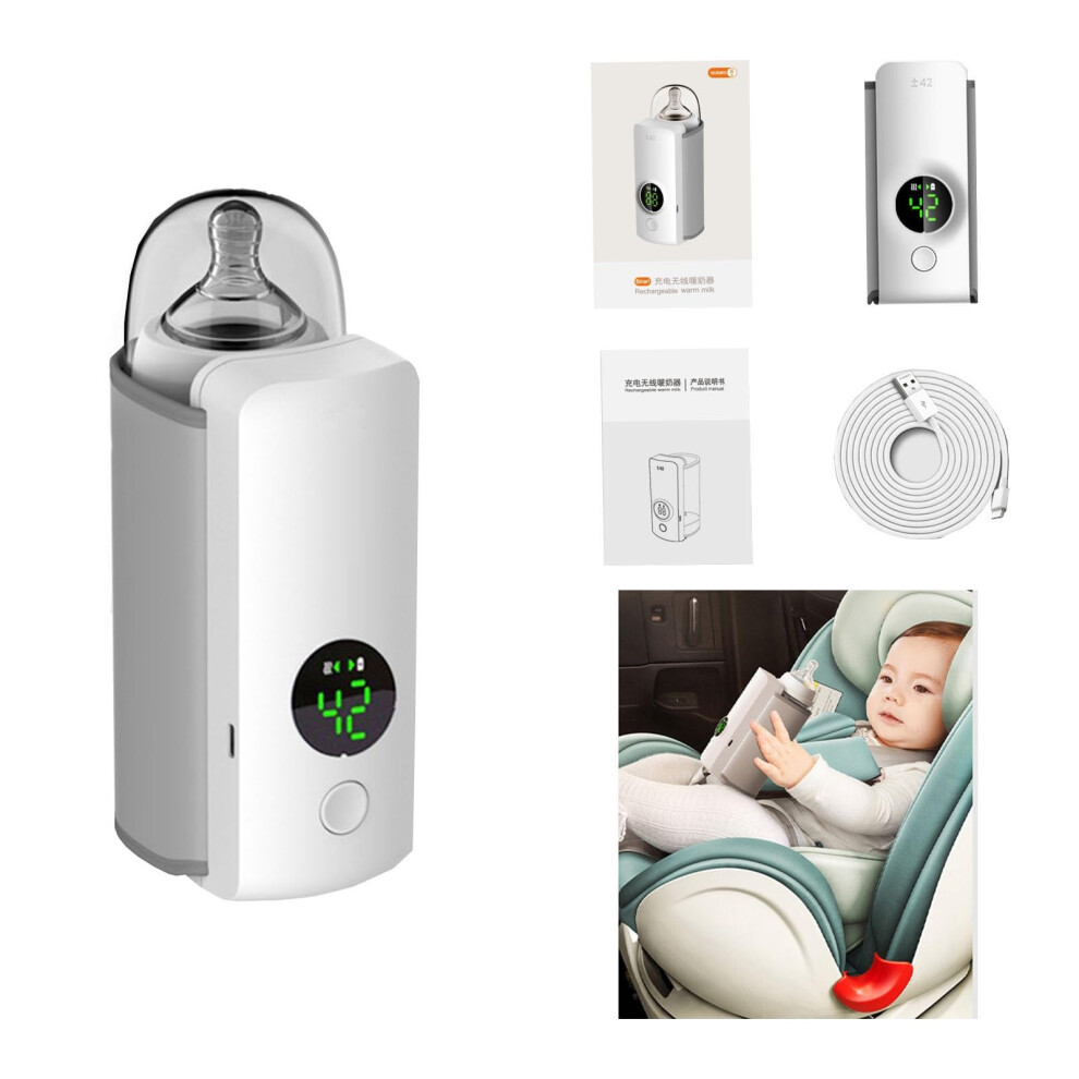 Portable Baby Bottle Warmer with Fast Temperature Control, Breast Milk Insulation for Travel, 1PCS