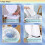 30 Pack Bedside Commode Liners with Absorbent Pads, Leakproof Odor Control, Drawstring Closure 4