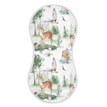 Muslin Baby Burp Cloths 2 Pack Super Absorbent Soft Cotton Rags for Boys and Girls Cute Deer Design