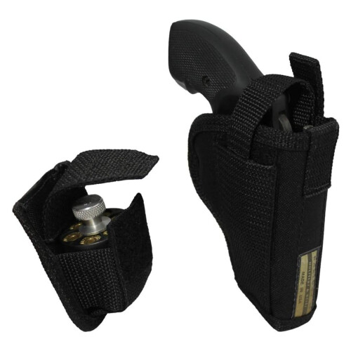 OWB Holster + Speed-Loader Pouch for 2" Snub-Nose .38 .357 Revolvers
