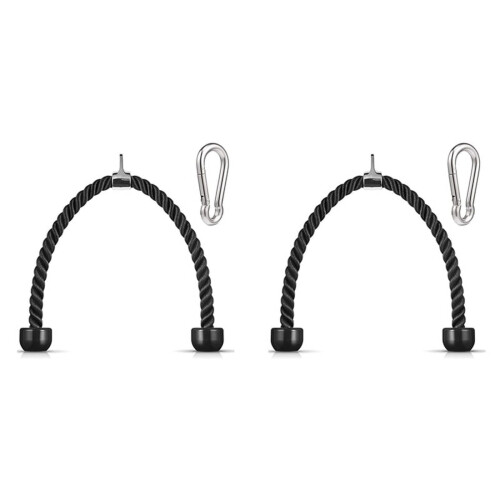 2x triceps pull down rep 86 cm med karbinhake, fitnessfäste