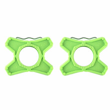 Jacenvly ABS bicycle pedal adapter flat bracket 1 pair