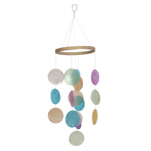 Garten-Windspiel aus Capiz-Muscheln, Fenster-Windspiel, Outdoor-Windspiele