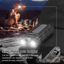 Hariumiu LED-ficklampa med höga lumen, ljusa flera ljuslägen, LED
