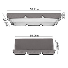 Offerta imperdibile! Telo di ricambio per altalena da esterno, in tessuto Oxford impermeabile, compatibile con altalene doppie standard, per patio e