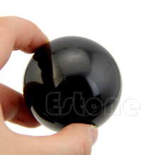 50 mm asiatische natürliche schwarze Obsidiankugel, große Nadelkugel, Heilstein