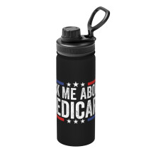 Întreabă-mă despre sticla de apă izolată Medicare, cană din oțel inoxidabil de 18 oz