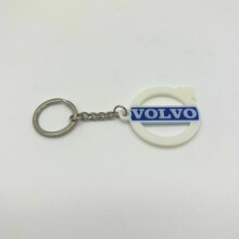 Kulcstartó, kulcstartó emblémával, kiegészítő Volvohoz, fehér, egy méret