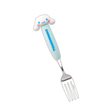 Cartoon Stainless Steel Fork with Ergonomic Round Handle, Reusable Flatware for Kids and Home