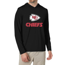 Heren T-shirt met capuchon en lange mouwen, voorzien van het Chiefs-logo.