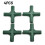 GYZEE plastic greenhouse pole connectors green 1
