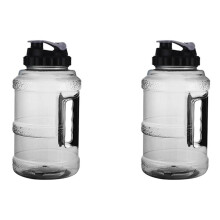Bouteille d'eau réutilisable et écologique 2,5 L (lot de 2)