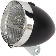 Retro sykkel med 3 LED-frontlykter, vintage sikkerhetsvarsel, nattlys, L
