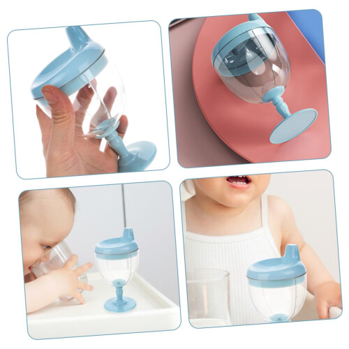 Spill Proof Sippy Cup with NoSpill Lid, ImpactResistant Clear Plastic Toddler Drinking Cup 2