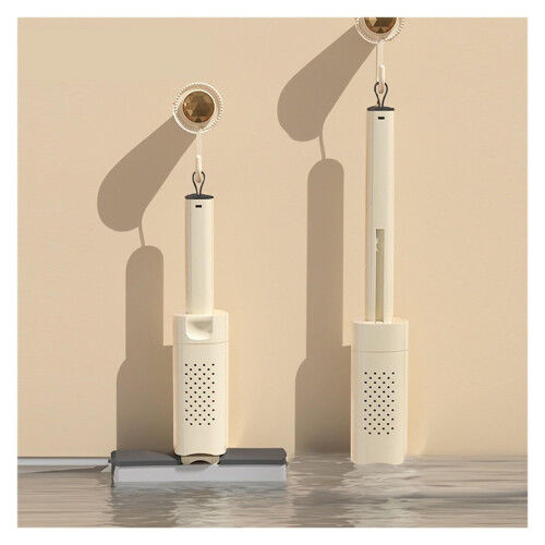 Mini Self Squeezing Sponge Mop for Small Spaces, Foldable Wet Dry Cleaning with Replaceable Head 2