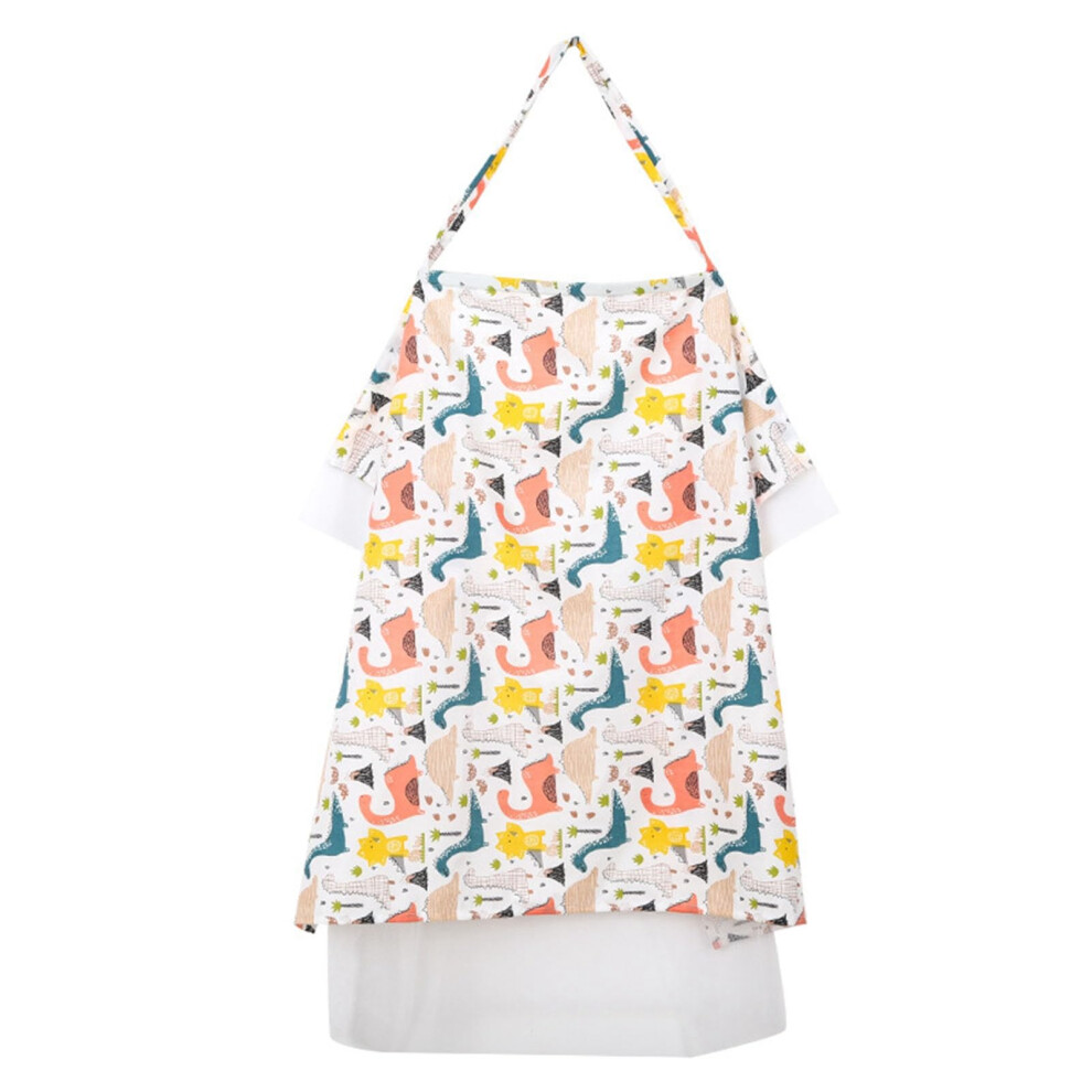 Breathable Nursing Cover with Rigid Hoop, Privacy Breastfeeding Apron for Moms, Multicolor Design