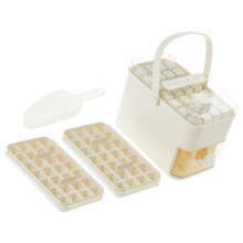 Wiederverwendbare Pressform für Eisbox,-Beige 56 Gitter doppelt