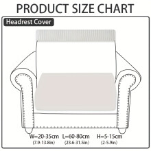 (White, Headrest Cover) 1pc Solid Color Sofa Hat for All Seasons, Easy And Modern, Non-Slip Sofa Cover, for All-Inclusive Universal