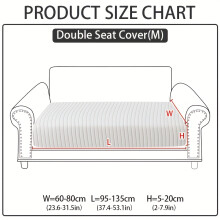 (White, Double Seat Cover (M)) 1pc Solid Color Sofa Hat for All Seasons, Easy And Modern, Non-Slip Sofa Cover, for All-Inclusive Universal