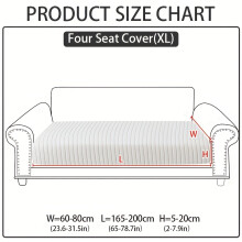 (White, Four Seat Cover (XL)) 1pc Solid Color Sofa Hat for All Seasons, Easy And Modern, Non-Slip Sofa Cover, for All-Inclusive Universal