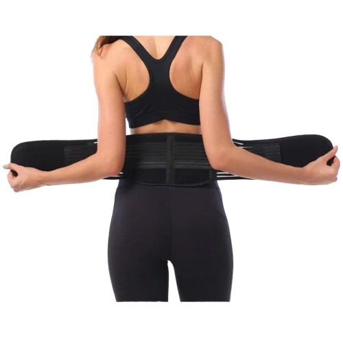 Women's Self Heating Magnetic Therapy Back Support Belt, Adjustable Breathable Elastic Brace Medium Size 1