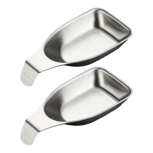 Set mit 2 Edelstahl-Dipschalen,-Sandlicht L