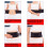 Women's Self Heating Magnetic Therapy Back Support Belt, Adjustable Breathable Elastic Brace Medium Size 4