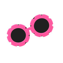 Sonnenschutz-Sonnenbrille für Hunde, flexibel, verstellbare-Rosa