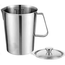 Praktische roestvrijstalen melkopschuimbeker voor lattes-2000 ml