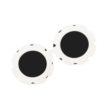 Kratzfeste, sonnenschützende Hundesonnenbrille, modische-Weiß