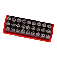 Poinçons de lettres et de chiffres en métal de 3mm,-Style B