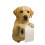 Adorable résine de support de mouchoirs d'inspiration canine-5 1