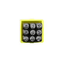 Poinçons de lettres et de chiffres en métal de 3mm,-Style C