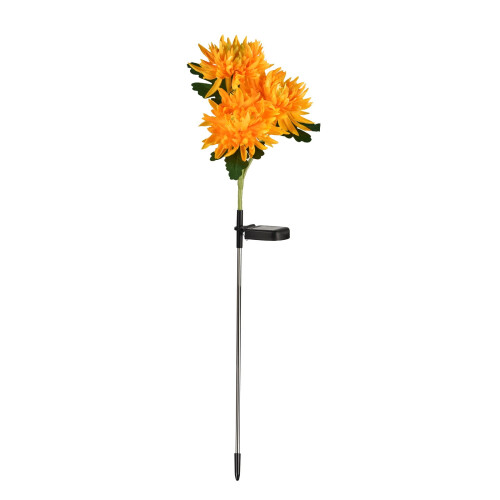 Solar Chrysanthemum Garden Stake Light, 75 cm, Stainless 1