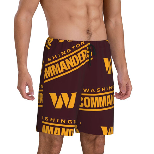 Commanders_Redskins korte pyjamasbukser til mænd, fodboldhold 1