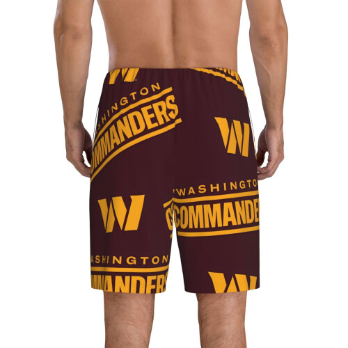 Commanders_Redskins korte pyjamasbukser til mænd, fodboldhold 2