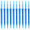 100Pcs Multi-Head Automatic Drip Irrigation Stake Blue for Garden Pots 1